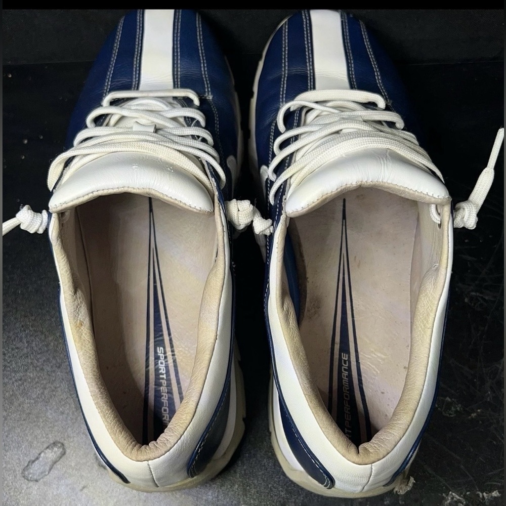 Vintage Style Nike Air Gritty Up Women's Retro Blue & White Golf Shoes Size 9.5 - Picture 9 of 9